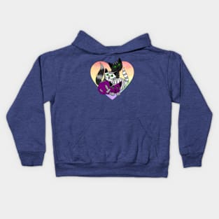 Three Ace Kitties Kids Hoodie